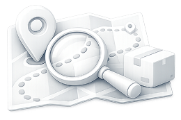 Track and Trace shipment tracking illustration